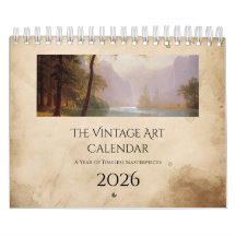 Vintage-Kalender für Naturkunst
