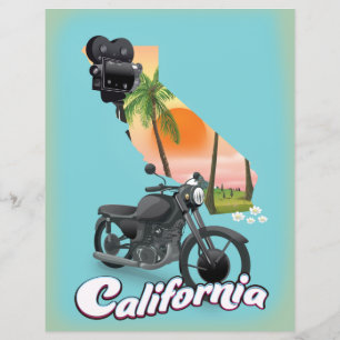 Vintage-Kalifornien-Reiseposter