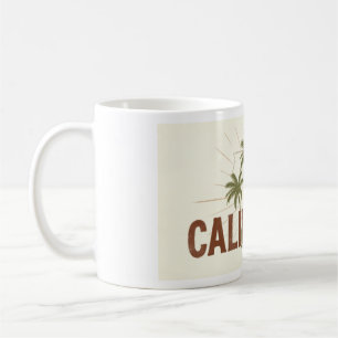 Vintage Kalifornien Sweatshirt Retro Palme St Kaffeetasse