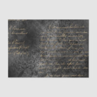 Vintage Kalligrafie in Schwarz und Gold