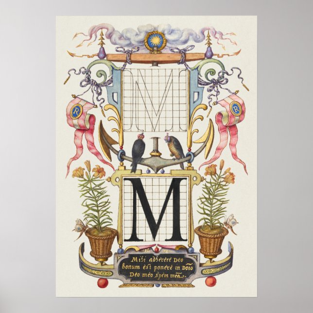 Vintage Kalligrafie Poster (Vorne)