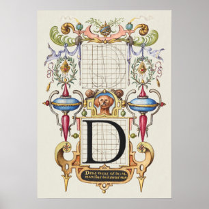 Vintage Kalligrafie Poster