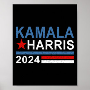 Vintage Kamala Harris 2024 Für die Präsidentschaft Poster