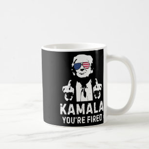 Vintage Kamala Sie sind gefeuert! Trump 2024 Kaffeetasse