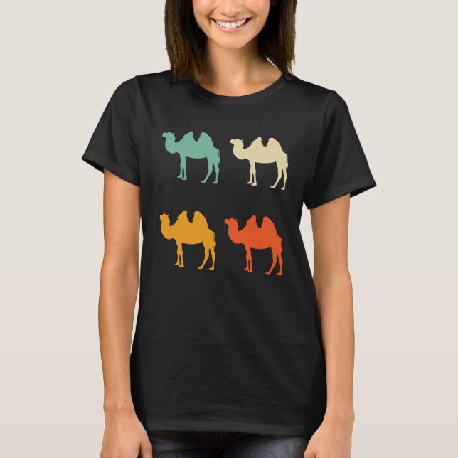 Vintage Kamel Retro für Tierpfleger Kamel T-Shirt (Vorderseite)