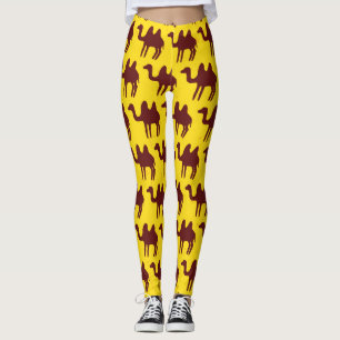 Vintage Kamele: Wüste Inspiriert Muster. Leggings