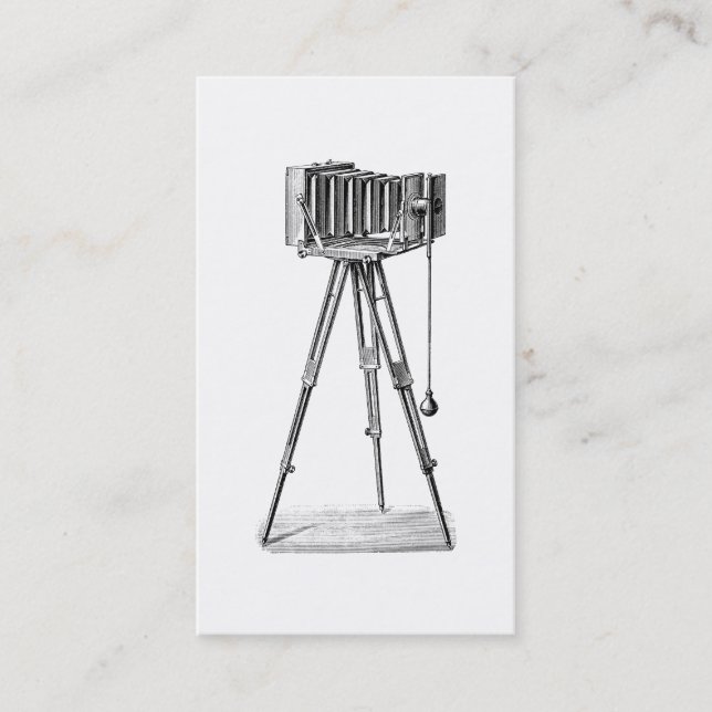 Vintage Kamera - antikes Visitenkarte (Vorderseite)