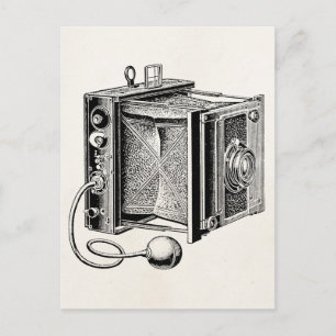 Vintage Kamera - Antikkameras Fotografie Postkarte