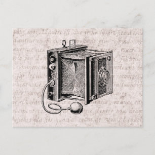 Vintage Kamera - Antikkameras Fotografie Postkarte