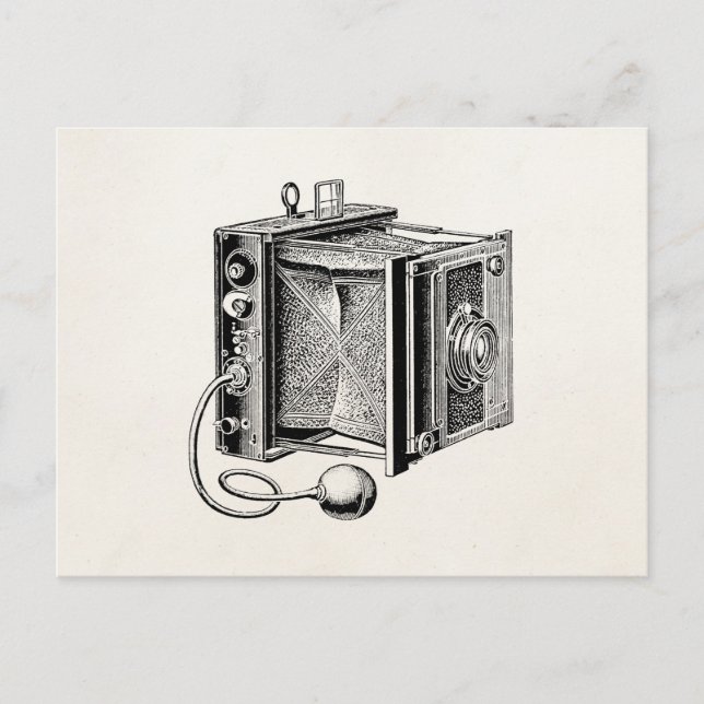 Vintage Kamera - Antikkameras Fotografie Postkarte (Vorderseite)