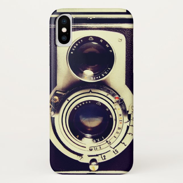 Vintage Kamera Case-Mate iPhone Hülle (Rückseite)