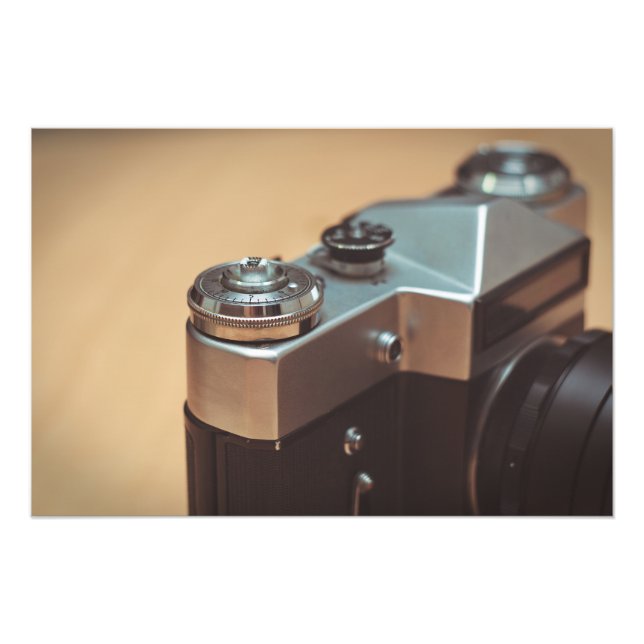 Vintage Kamera Fotodruck (Vorne)
