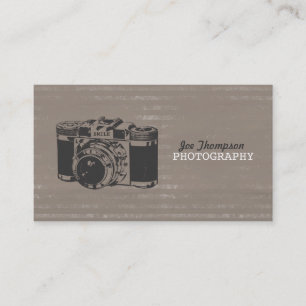 Vintage-Kamera-Grunge-Fotografie Visitenkarten Visitenkarte