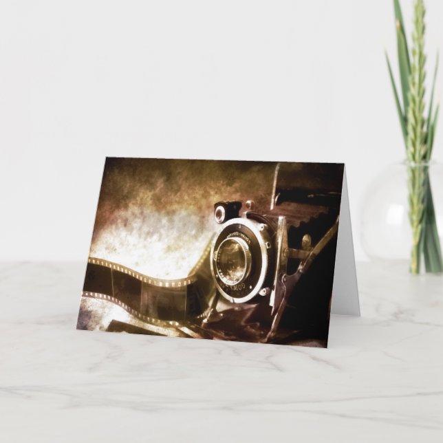 Vintage Kamera Karte (Vorderseite)
