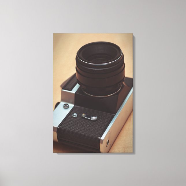 Vintage Kamera Leinwanddruck (Vorderseite)