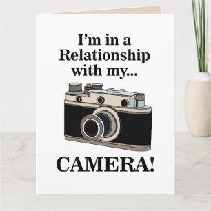 Vintage-Kamera Lustiger Fotograf Geburtstag Karte