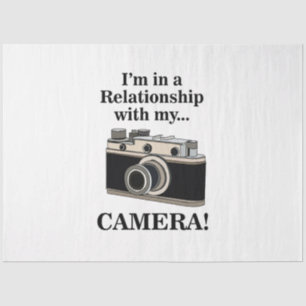 Vintage-Kamera Lustiger Fotograf Geburtstag Seidenpapier