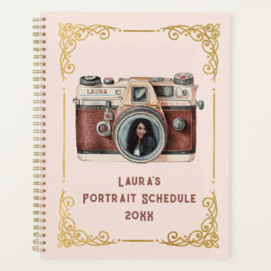 Vintage Kamera mit Foto Planer