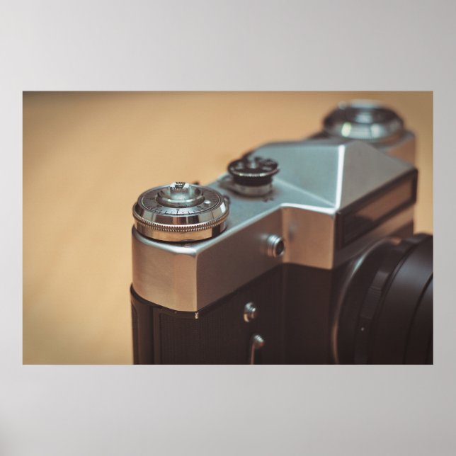 Vintage Kamera Poster (Vorne)