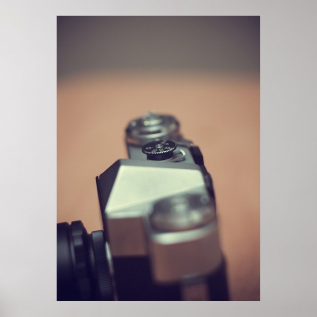 Vintage Kamera Poster (Vorne)