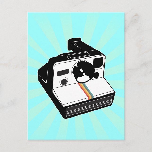 Vintage Kamera Postkarte (Vorderseite)