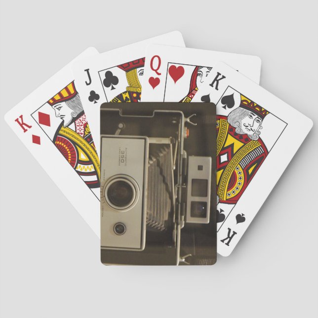 Vintage Kamera - Spielkarten (Rückseite)