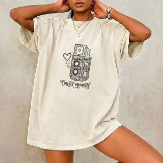 Vintage-Kamera-Spruch Unisex-T-Shirt für Fotografe T-Shirt