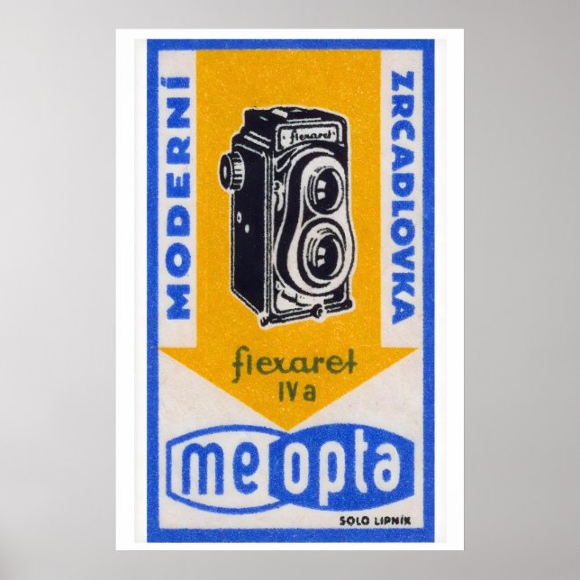 Vintage-Kamera - Streichholzschachtel-Druck - Tsch Poster (Vorne)