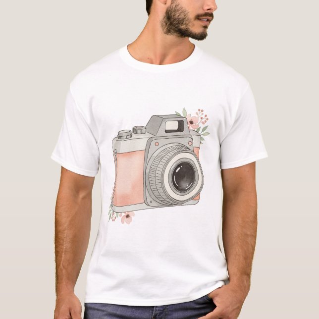 Vintage Kamera T-Shirt (Vorderseite)