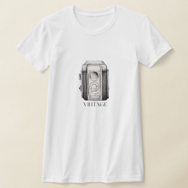 Vintage-Kamera-T-Shirt T-Shirt (Ablage )