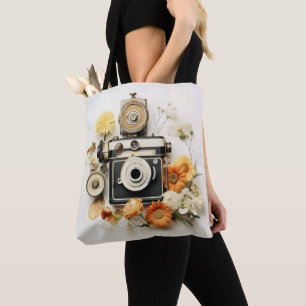 Vintage Kamera und Blume