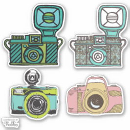 Vintage Kameras DSLR SLR Fotograf Vinyl Aufkleber