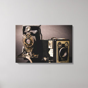 Vintage Kameras eingepackte Leinwand