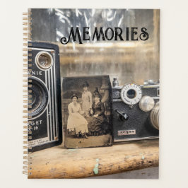 Vintage Kameras mit Vintagem Druck Planer