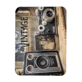 Vintage Kameras und Foto Magnet
