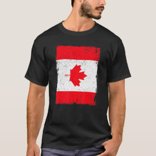 Vintage Kanada-Flagge Erbe Kanadische Wurzeln T-Shirt