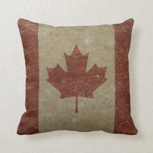 Vintage Kanada-Flagge Kissen