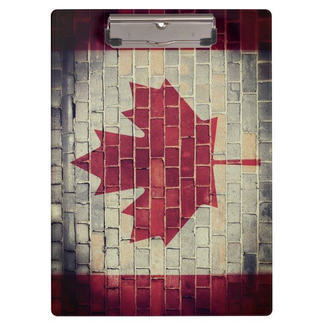 Vintage Kanada-Flagge Klemmbrett (Vorderseite)