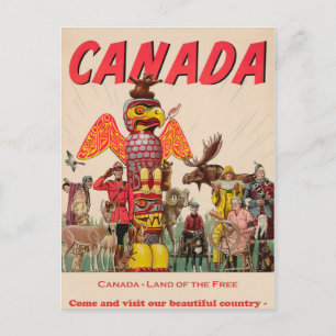 Vintage Kanada Reise-Postkarte Postkarte