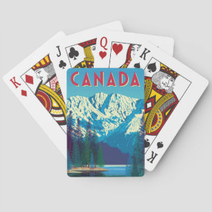 Vintage Kanada Reiseplaner Spielkarten