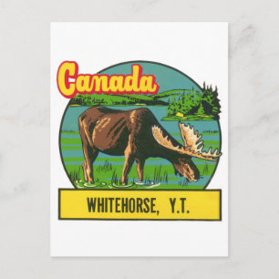 Vintage Kanada Whitehorse Yukon-Territorium Postkarte