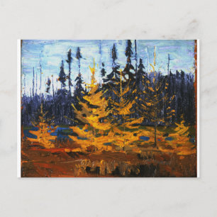 Vintage kanadische Wildnis Tom Thomson Tamaracks Postkarte