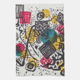 Vintage Kandinsky Kleine Welten V Bauhaus Abstrakt Geschirrtuch