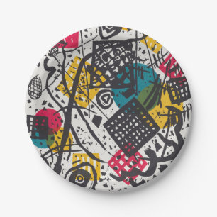 Vintage Kandinsky Kleine Welten V Bauhaus Abstrakt Pappteller