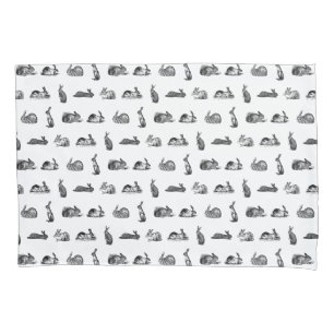 Vintage Kaninchen Kaninchen  Bunny Art CUSTOM BG F Kissenbezug