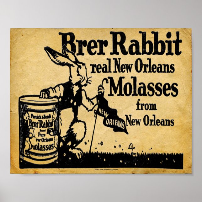 Vintage Kaninchenfische New Orleans Print Poster (Vorne)