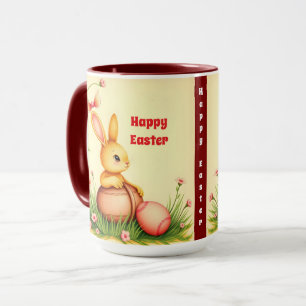 Vintage Kaninchenherstellung zu Ostern Tasse