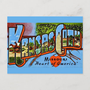 Vintage Kansas City Grußpostkarte Postkarte