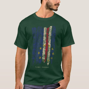 Vintage Kap Verde-Shirt Retro Cabo Verde Flag vint T-Shirt