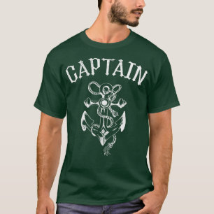 Vintage Kapitän Anker Segeln Booten Yachting Ma T-Shirt